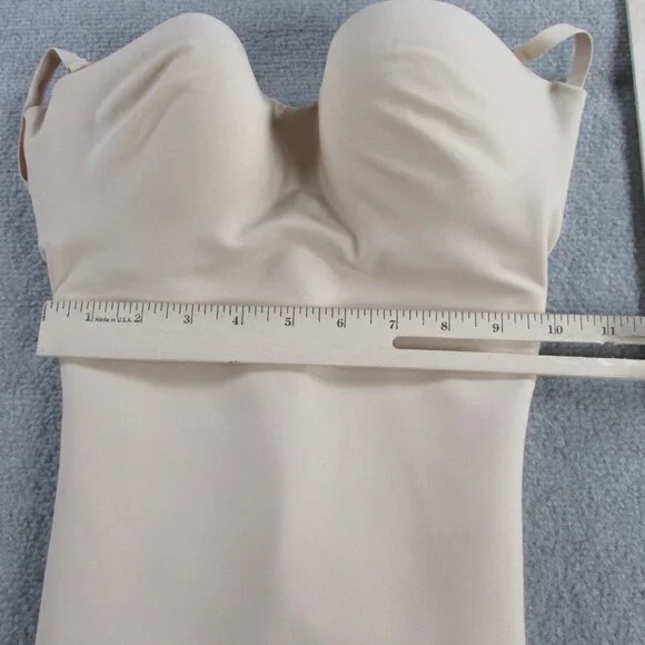 SKIMS Body Underwire Mid Thigh Bodysuit Womens Small Sand Sculpt Shapewear NEW - Picture 5 of 9